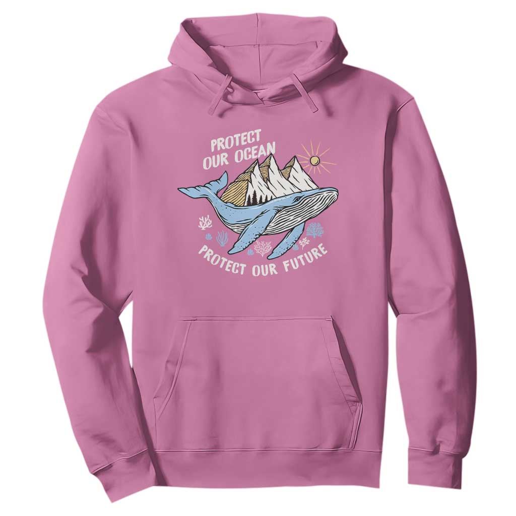 Earth Day Hoodie Save Our Oceans Save Our Future Whale TS09 Azalea Printyourwear