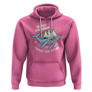 Earth Day Hoodie Save Our Oceans Save Our Future Whale TS09 Azalea Printyourwear