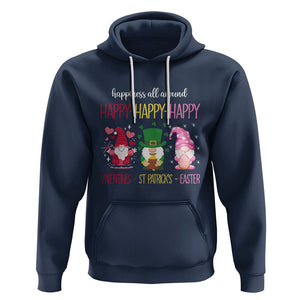 Happy Valentines St Patrick Easter Day Gnomies Hoodie TS09 Navy Printyourwear