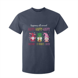 Happy Valentines St Patrick Easter Day Gnomies T Shirt For Kid TS09 Navy Print Your Wear