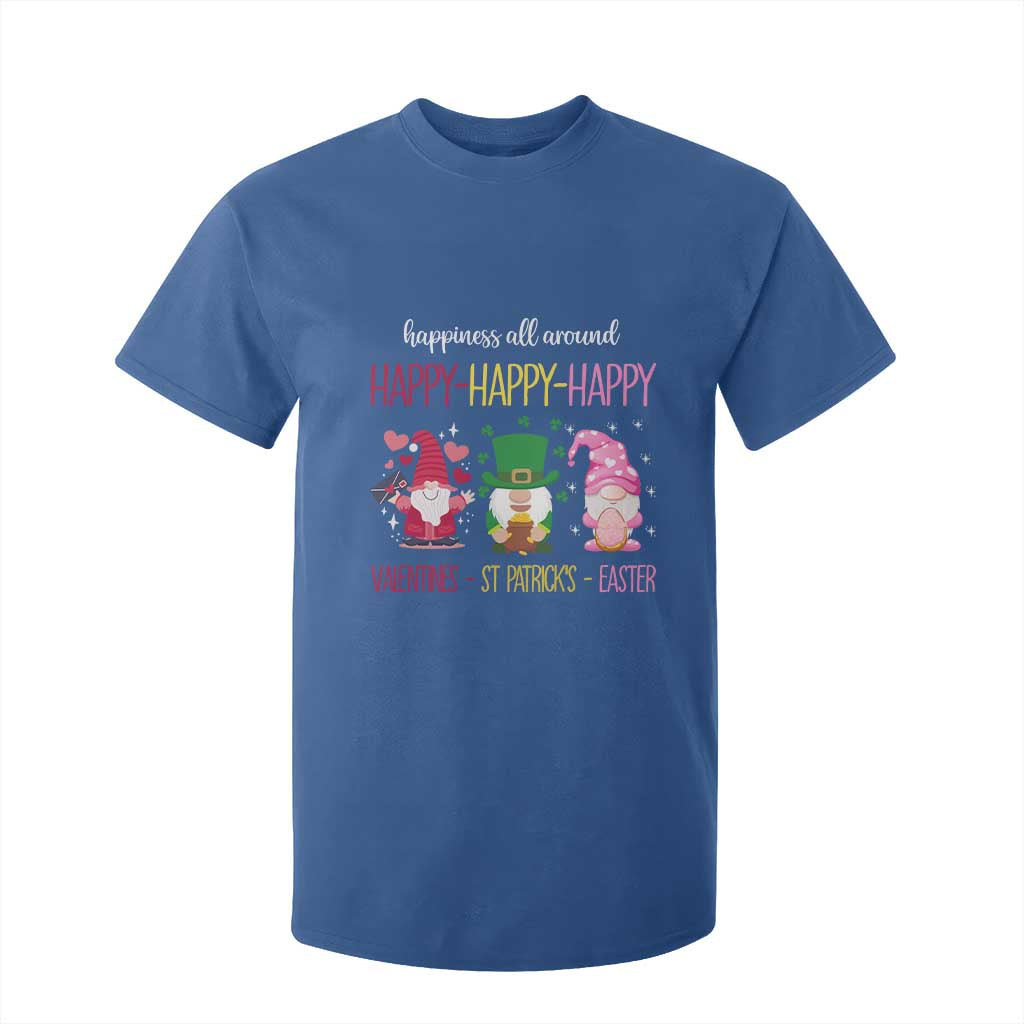 Happy Valentines St Patrick Easter Day Gnomies T Shirt For Kid TS09 Royal Blue Print Your Wear