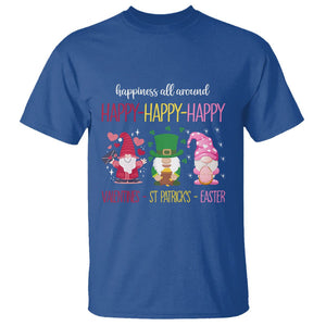 Happy Valentines St Patrick Easter Day Gnomies T Shirt TS09 Royal Blue Printyourwear