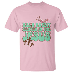 Silly Rabbit Easter Is For Jesus Funny T Shirt TS09 Light Pink Printyourwear