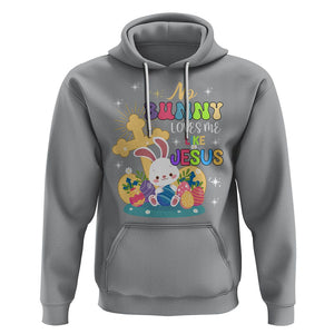 Easter Day Hoodie No Bunny Loves Me Like Jesus Cute Rabbit TS09 Sport Gray Printyourwear