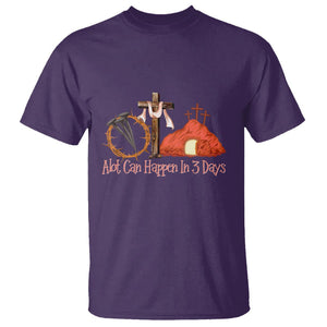 Easter Day T Shirt A Lot Can Happen In 3 Days Jesus Christian TS09 Purple Printyourwear