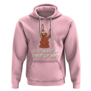 Easter Day Hoodie You Want A Piece Of Me Chocolate Bunny TS09 Light Pink Printyourwear