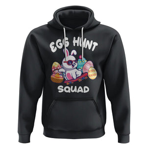 Easter Day Hoodie Egg Hunt Squad Cool Bunny Funny Hunting Season TS09 Black Printyourwear