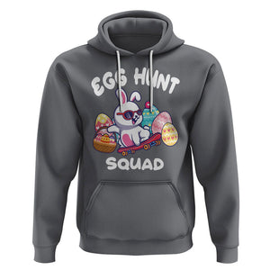 Easter Day Hoodie Egg Hunt Squad Cool Bunny Funny Hunting Season TS09 Charcoal Printyourwear