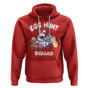 Easter Day Hoodie Egg Hunt Squad Cool Bunny Funny Hunting Season TS09 Red Printyourwear