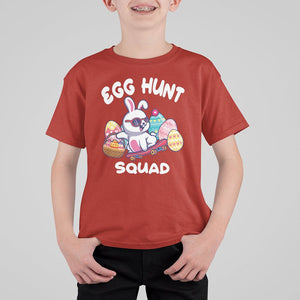 Easter Day T Shirt For Kid Egg Hunt Squad Cool Bunny Funny Hunting Season TS09 Red Printyourwear