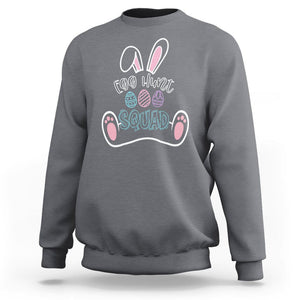 Easter Day Sweatshirt Egg Hunt Squad Funny Hunting Season TS09 Charcoal Printyourwear