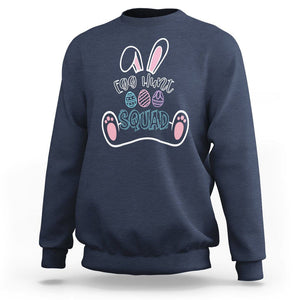 Easter Day Sweatshirt Egg Hunt Squad Funny Hunting Season TS09 Navy Printyourwear