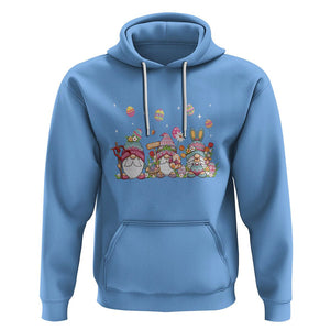 Easter Day Cute Gnomies Egg Hunting Hoodie TS09 Carolina Blue Printyourwear