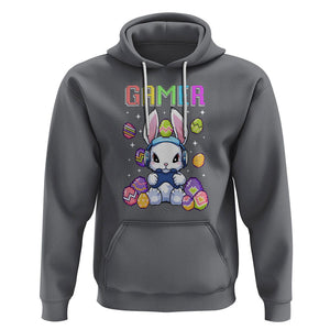 Easter Day Hoodie Bunny Gamer Playing Video Game TS09 Charcoal Printyourwear