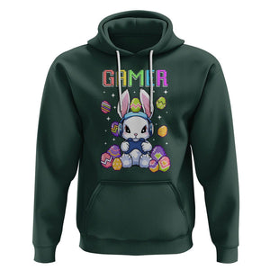 Easter Day Hoodie Bunny Gamer Playing Video Game TS09 Dark Forest Green Printyourwear