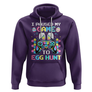 Easter Day Hoodie I Paused My Game To Egg Hunt Funny Gamer TS09 Purple Printyourwear