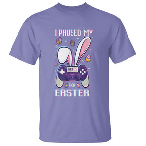 I Paused My Game For Easter Day Funny Gamer T Shirt TS09 Violet Printyourwear