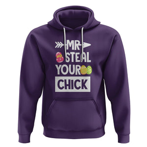 Easter Day Hoodie Mr. Steal Your Chick Funny Egg Baby Chicken TS09 Purple Printyourwear