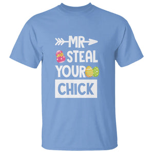 Easter Day T Shirt Mr. Steal Your Chick Funny Egg Baby Chicken TS09 Carolina Blue Printyourwear