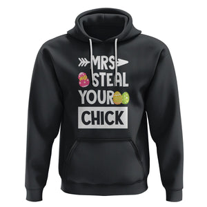 Easter Day Hoodie Mrs. Steal Your Chick Funny Egg Baby Chicken TS09 Black Printyourwear