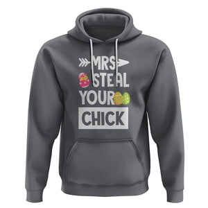 Easter Day Hoodie Mrs. Steal Your Chick Funny Egg Baby Chicken TS09 Charcoal Printyourwear