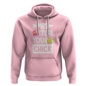 Easter Day Hoodie Mrs. Steal Your Chick Funny Egg Baby Chicken TS09 Light Pink Printyourwear