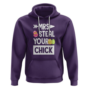 Easter Day Hoodie Mrs. Steal Your Chick Funny Egg Baby Chicken TS09 Purple Printyourwear