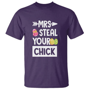 Easter Day T Shirt Mrs. Steal Your Chick Funny Egg Baby Chicken TS09 Purple Printyourwear