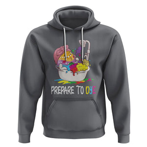 Funny Easter Day Hoodie Prepare To Dye Sunday Egg Hunting TS09 Charcoal Printyourwear