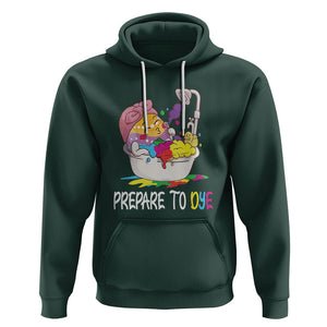 Funny Easter Day Hoodie Prepare To Dye Sunday Egg Hunting TS09 Dark Forest Green Printyourwear