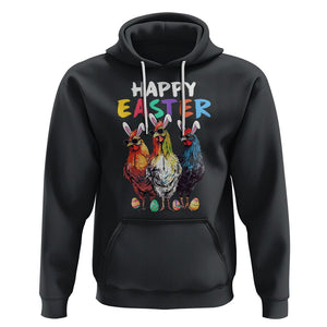 Easter Day Hoodie Funny Chicken Bunny Costume Farmer Farm Animal TS09 Black Printyourwear