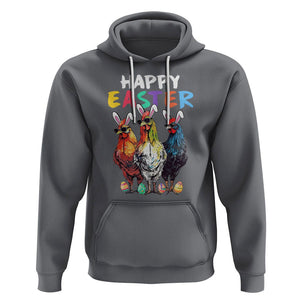 Easter Day Hoodie Funny Chicken Bunny Costume Farmer Farm Animal TS09 Charcoal Printyourwear