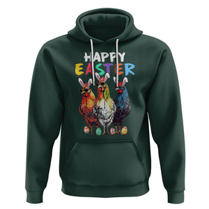 Easter Day Hoodie Funny Chicken Bunny Costume Farmer Farm Animal TS09 Dark Forest Green Printyourwear