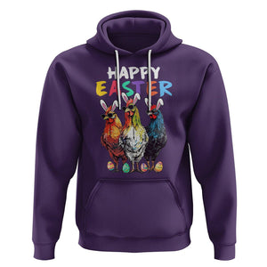 Easter Day Hoodie Funny Chicken Bunny Costume Farmer Farm Animal TS09 Purple Printyourwear