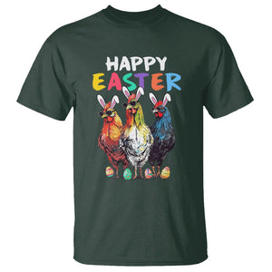 Easter Day T Shirt Funny Chicken Bunny Costume Farmer Farm Animal TS09 Dark Forest Green Printyourwear