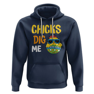 Easter Day Hoodie Chicks Dig Me Funny Baby Chicken TS09 Navy Printyourwear