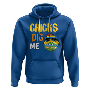 Easter Day Hoodie Chicks Dig Me Funny Baby Chicken TS09 Royal Blue Printyourwear