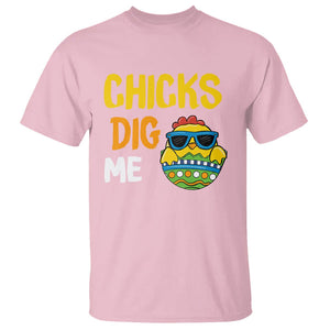 Easter Day T Shirt Chicks Dig Me Funny Baby Chicken TS09 Light Pink Printyourwear