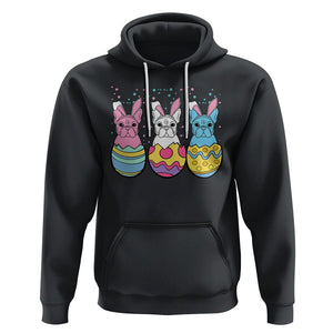 Easter Day Hoodie Cute Bunny French Bulldogs Frenchie Dog Lover TS09 Black Printyourwear