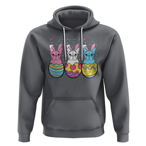 Easter Day Hoodie Cute Bunny French Bulldogs Frenchie Dog Lover TS09 Charcoal Printyourwear