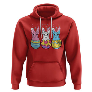 Easter Day Hoodie Cute Bunny French Bulldogs Frenchie Dog Lover TS09 Red Printyourwear