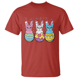 Easter Day T Shirt Cute Bunny French Bulldogs Frenchie Dog Lover TS09 Red Printyourwear