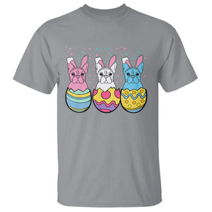 Easter Day T Shirt Cute Bunny French Bulldogs Frenchie Dog Lover TS09 Sport Gray Printyourwear