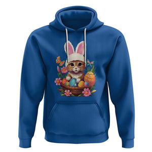 Easter Day Hoodie Cute Bunny Cat Lover Eggs Basket TS09 Royal Blue Printyourwear