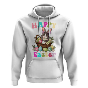 Easter Day Hoodie Cute Cat Bunny Costume Egg Basket TS09 White Printyourwear