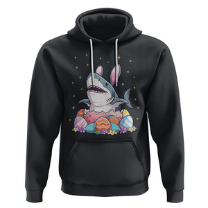 Easter Day Cute Bunny Shark Egg Basket Hoodie TS09 Black Printyourwear