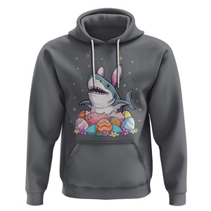 Easter Day Cute Bunny Shark Egg Basket Hoodie TS09 Charcoal Printyourwear