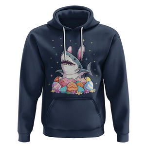 Easter Day Cute Bunny Shark Egg Basket Hoodie TS09 Navy Printyourwear