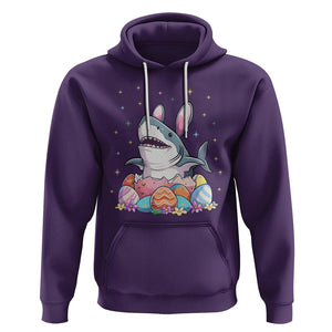 Easter Day Cute Bunny Shark Egg Basket Hoodie TS09 Purple Printyourwear