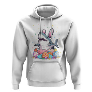 Easter Day Cute Bunny Shark Egg Basket Hoodie TS09 White Printyourwear